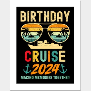 Birthday Cruise  2024 Squad Family Vacation Summer Posters and Art